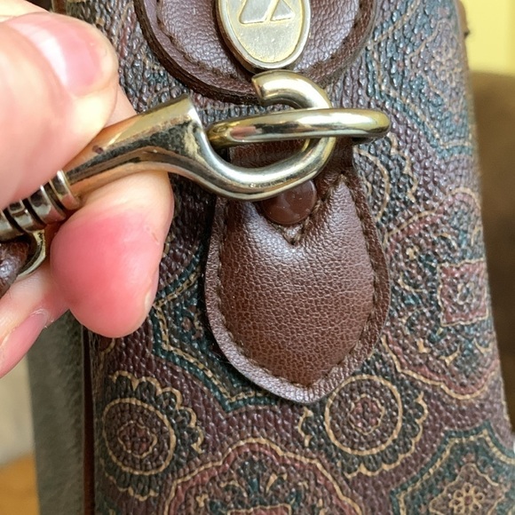 Liz Claiborne 1999 Vintage Brown Detachable Crossbody Top Handle Satchel - Picture 7 of 17